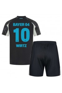 Bayer Leverkusen Florian Wirtz #10 Babyklær Tredje Fotballdrakt til barn 2024-25 Korte ermer (+ Korte bukser)